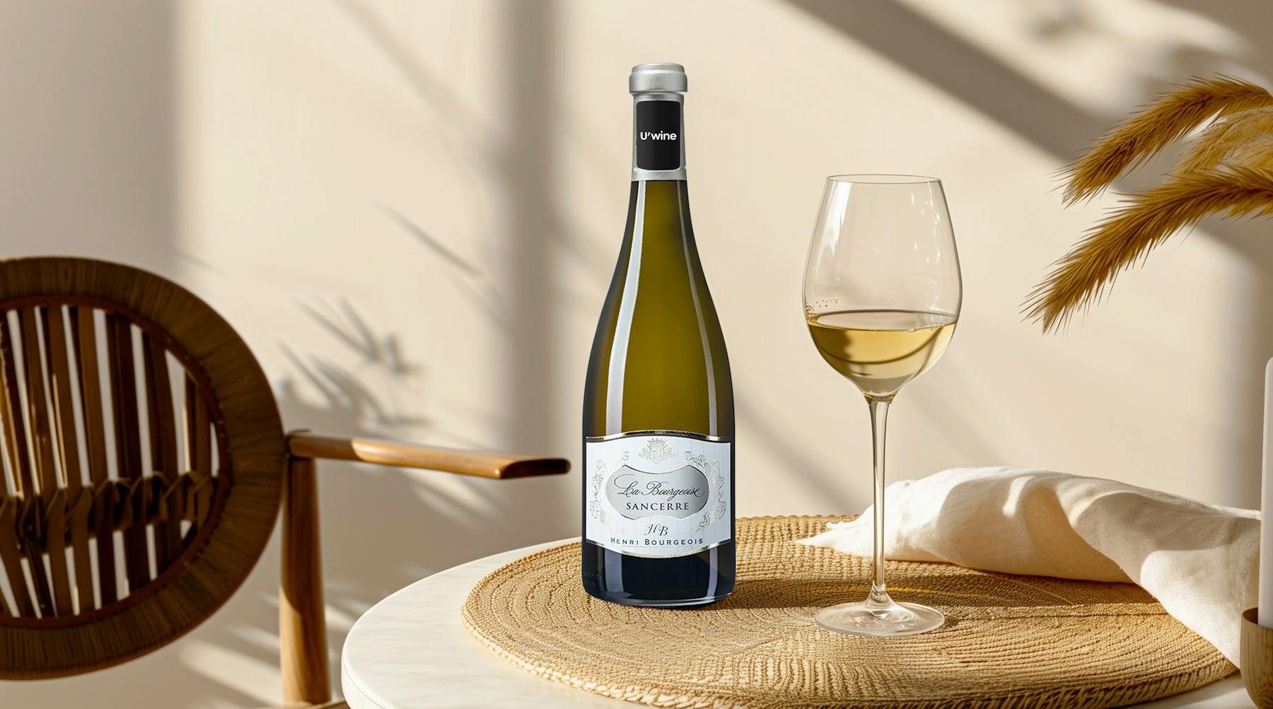 Bottle of Loire white wine : Henri Bourgeois Sancerre La Bourgeoise - White 2017